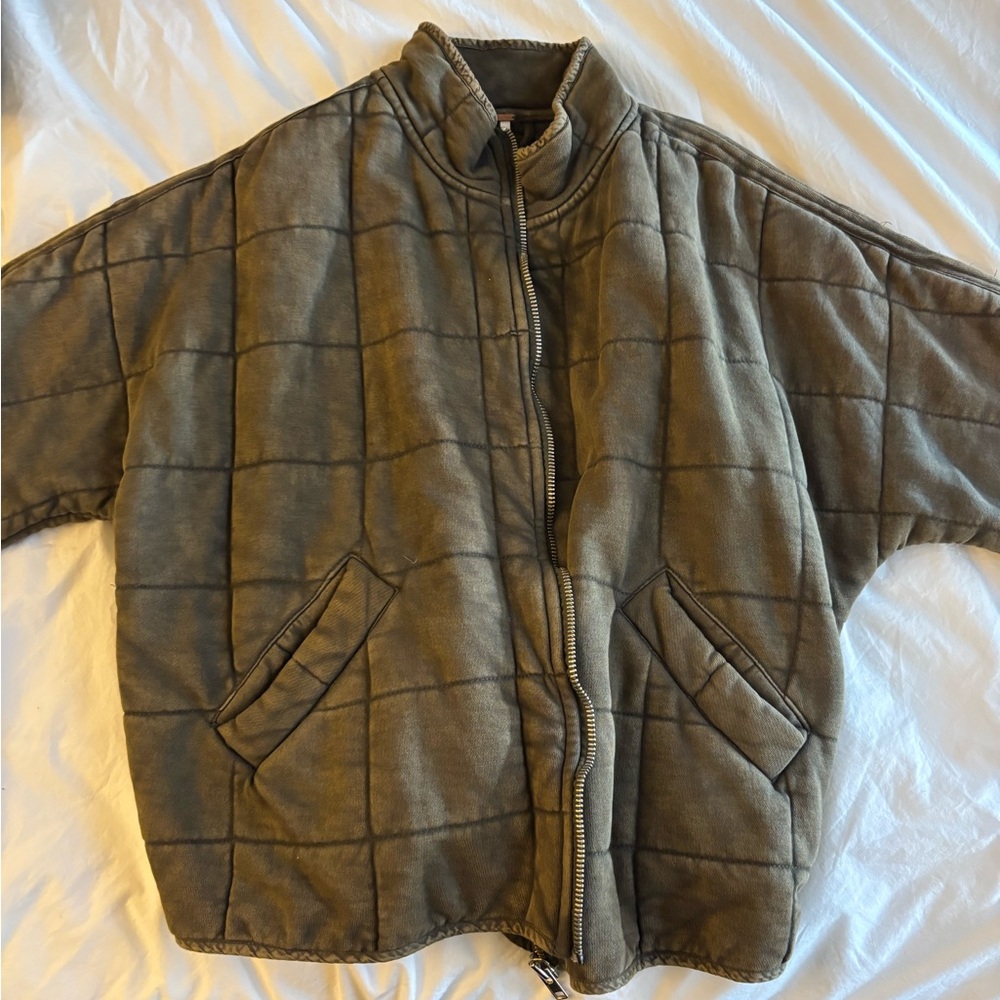 Free People Dolman Quilted Knit Jacket